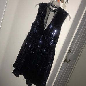 Black Sequin Dress - Size XSmall